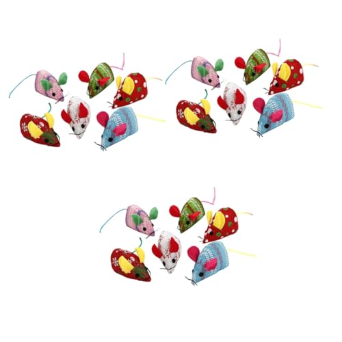 POPETPOP Spielmaus Für Katzen Katzenspielzeug Stoffmaus 18 STK Pompones De Porristas Katzenspielzeug Flauschige Kuscheltiere Katze Teaser Plüschmäuse Haustier Katzen-Teaser POPETPOP Spielmaus Für Katzen Katzenspielzeug Stoffmaus 18 STK Pompones De Porristas Katzenspielzeug Flauschige Kuscheltiere Katze Teaser Plüschmäuse Haustier Katzen-Teaser von POPETPOP