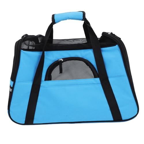 POPETPOP 1Pc Katzentasche Katzentragetasche Hundetasche Katzenreisetasche Haustierhandtasche Himmelblau von POPETPOP