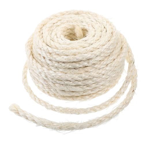POPETPOP 1rolle Cat Scratcher Sisal Rope Hochwertiges Langlebiges Naturseil Für Kratzmöbel Für Katzenkratzsäulen Und Kratzbretter Verschleißfest Und Multifunktional von POPETPOP