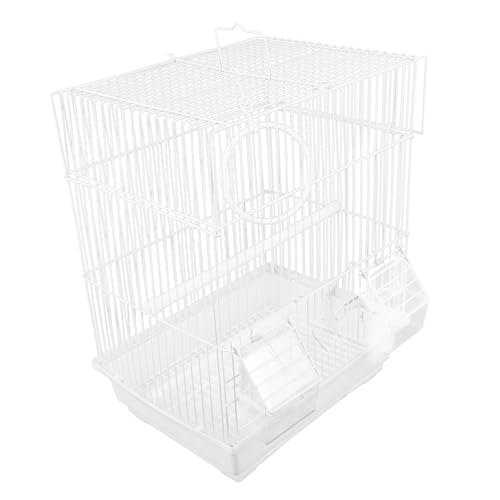 POPETPOP Eisen Vogelkäfig Für Kleine Haustiere Tragbar Und Leicht Für Papageien Wohnungskäfig Für Perl Jadevögel Robuste Bauweise von POPETPOP