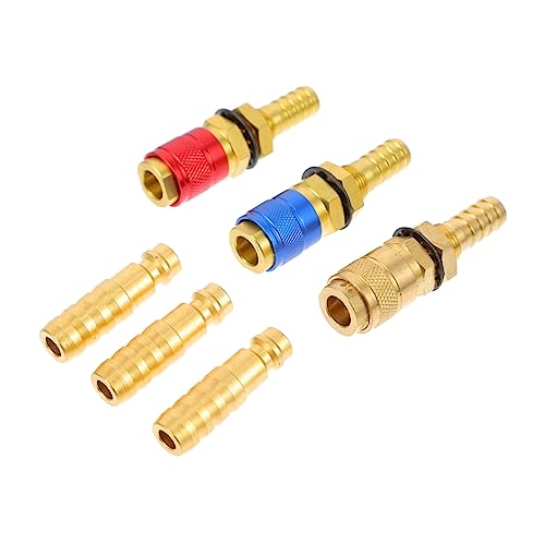 POPETPOP 1Satz Wassergekühlter Gasadapter Schnellspanner Für Schweißbrenner Mit CNC Bearbeitung Zu Installieren Langlebiges Kupfermaterial Für Hohe POPETPOP 1Satz Wassergekühlter Gasadapter Schnellspanner Für Schweißbrenner Mit CNC Bearbeitung Zu Installieren Langlebiges Kupfermaterial Für Hohe von POPETPOP