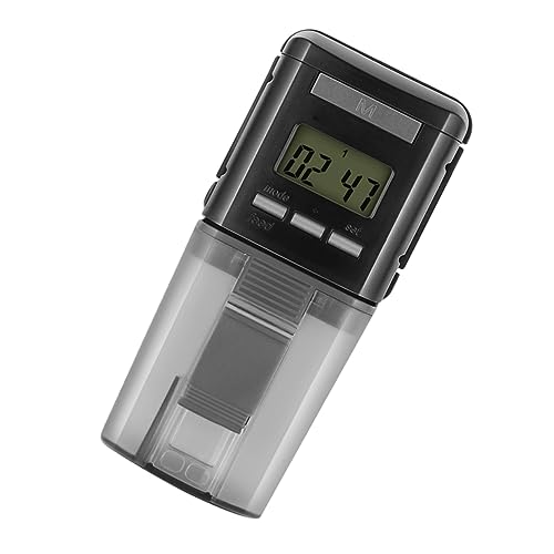POPETPOP 1Stk Automatischer Fischfutterautomat für Aquarien programmierbarer Timer Katzenfutter Luft Automatic Fish Feeder Aquarium Futterautomat Automatischer Spender für Fischfutter Black POPETPOP 1Stk Automatischer Fischfutterautomat für Aquarien programmierbarer Timer Katzenfutter Luft Automatic Fish Feeder Aquarium Futterautomat Automatischer Spender für Fischfutter Black von POPETPOP
