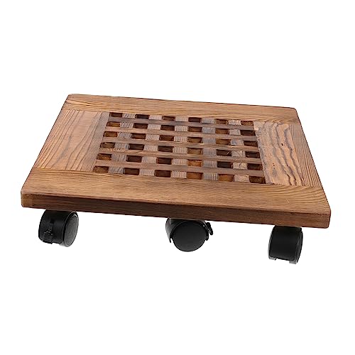 POPETPOP Bewegliches Blumentopftablett Mit Luftdurchlässiger Design-pflanzpalette Für Den Innen- Und Außenbereich von POPETPOP