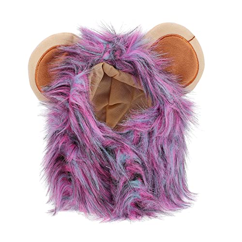 POPETPOP 1Stk Haustier Hut Kleidung für Haustierkatzen Hundeoverall Kätzchen Perücke Leopard Hundekleidung Maske tiermütze Dog Costume Halloween-Welpenkostüm Halloween-Haustierkostüm Acryl von POPETPOP