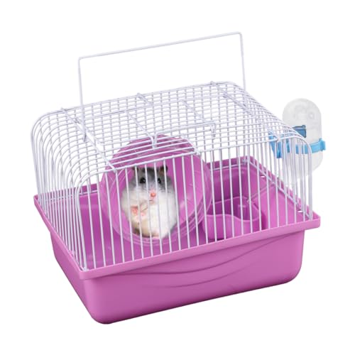 POPETPOP Hamster Transportbox Hamsterkäfig Aus Hochwertigem Material Haustierkäfig Mit Laufrad Und Wasserkanne Geräumig Und Sicher Für Kleintiere POPETPOP Hamster Transportbox Hamsterkäfig Aus Hochwertigem Material Haustierkäfig Mit Laufrad Und Wasserkanne Geräumig Und Sicher Für Kleintiere von POPETPOP