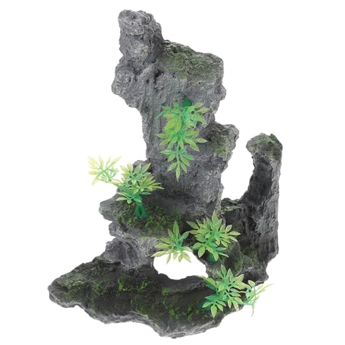 POPETPOP Fisch Tank Berg Höhle Ornamente Aquarium Dekoration 1pc Gefälschte Berg Schmücken Künstliche Berg Dekoration für Fisch Tank S POPETPOP Fisch Tank Berg Höhle Ornamente Aquarium Dekoration 1pc Gefälschte Berg Schmücken Künstliche Berg Dekoration für Fisch Tank S von POPETPOP