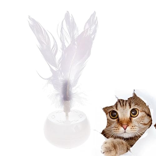 POPETPOP Katzenspielzeug Tumbler Interaktives Elektronisches Katzenspielzeug Haustier-neckspielzeug Spaß Interaktives Spielzeug 1pc Weißes Katzen-kätzchenspielzeug Befriedigt Die Neugier von POPETPOP