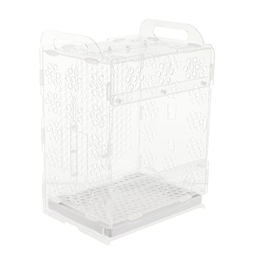 POPETPOP 1Stk Vogelkäfig Birdcage Bird cage schützenvogel Parrot cage Vogelkomfort Essstäbchenhalter Säbel Essstäbchen ruht Spiel kleines Vogelnesthaus transparenter Papageienkäfig Acryl von POPETPOP