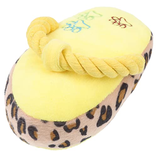 POPETPOP 1Stk Welpen-Essentials Kuscheltiere kauen quietschender Hund Hundestiefel Toy Decompression Toy Soft Toy Hund Molar versorgung Heimtierbedarf Plüsch Yellow von POPETPOP