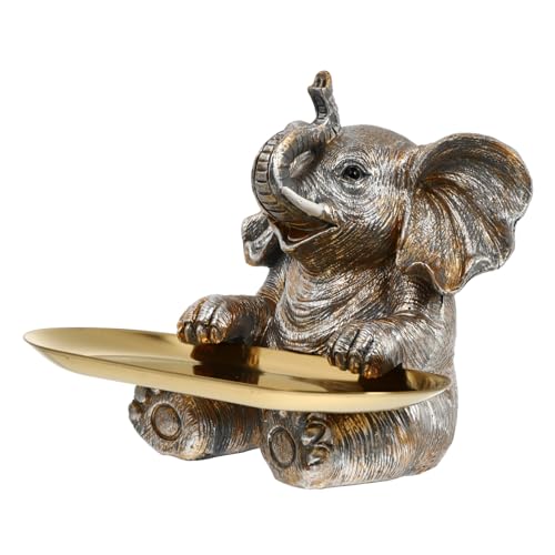 POPETPOP 1satz Resin Elephant Tray Für Haustierfutter Und Dekoration Elegantes Elefant Modell Ornament Aus Umweltfreundlichem Material Für Zuhause Und Büro Vielseitig Einsetzbar POPETPOP 1satz Resin Elephant Tray Für Haustierfutter Und Dekoration Elegantes Elefant Modell Ornament Aus Umweltfreundlichem Material Für Zuhause Und Büro Vielseitig Einsetzbar von POPETPOP