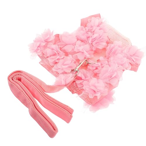 POPETPOP 1stk Brustgurt Hinten Katzenleinen Zum Spazierengehen Katzenhalsband Und Leine Käfig Schnellverschluss Für Katzenhalsbänder ülleimer Katzentasche Wurf Katzentransporter Luft Rosa von POPETPOP