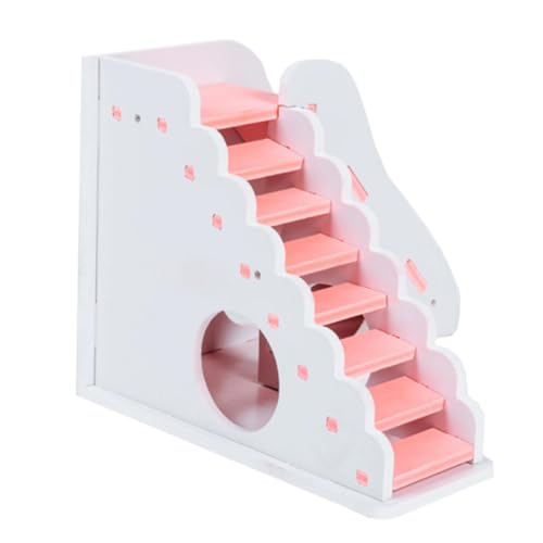 POPETPOP Quadratische Rutsche Hamster Spielzeug Holz Leiter Stand Weiß Hamster Spielzeug Haustier Gleitbrett POPETPOP Quadratische Rutsche Hamster Spielzeug Holz Leiter Stand Weiß Hamster Spielzeug Haustier Gleitbrett von POPETPOP