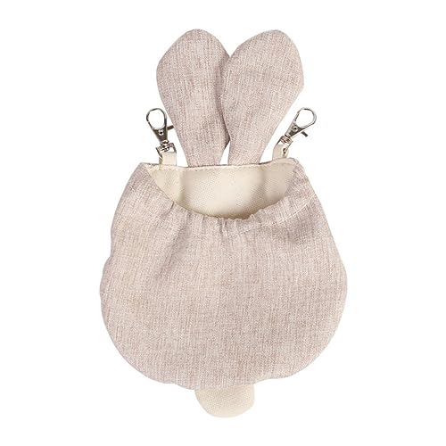 POPETPOP 1stk Hamster Hängenest Hängematte Chinchillakäfig Für Zwerghamster Nagetier Kaninchenkäfig Bettwäsche Aus Meerschweinchen-Fleece Hasenversteck Koje Käfige Beige Segeltuch von POPETPOP