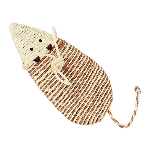 POPETPOP Katzenkratzbrett in Mausform – Kätzchenspielzeug Sisal Und Kratzbrett Perfekt Für Die Katzenpflege POPETPOP Katzenkratzbrett in Mausform – Kätzchenspielzeug Sisal Und Kratzbrett Perfekt Für Die Katzenpflege von POPETPOP