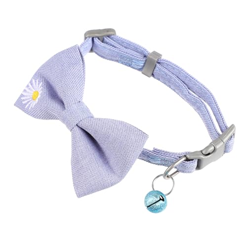 POPETPOP Stilvolles Katzenhalsband Verstellbare Glocke Bequem für Haustiere Einzigartige Schleife POPETPOP Stilvolles Katzenhalsband Verstellbare Glocke Bequem für Haustiere Einzigartige Schleife von POPETPOP