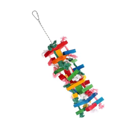POPETPOP Kauspielzeug Für Papageien Vogel-kauspielzeug Für Haustiere Holzspielzeug Für Papageien Vogel-kauspielzeug Hängespielzeug Zufällige Farbe von POPETPOP