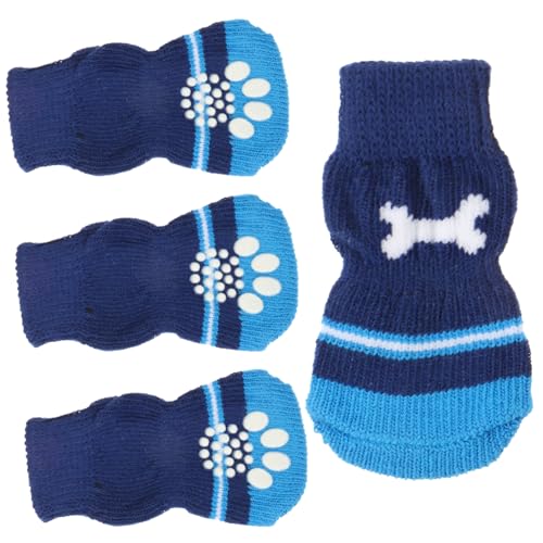 POPETPOP Kompakte Haustiersocken Für Hunde – 2er-Pack – Atmungsaktive Hundesocken Aus Baumwolle Ohne Sohle – Für Pudel Und Andere Rassen von POPETPOP