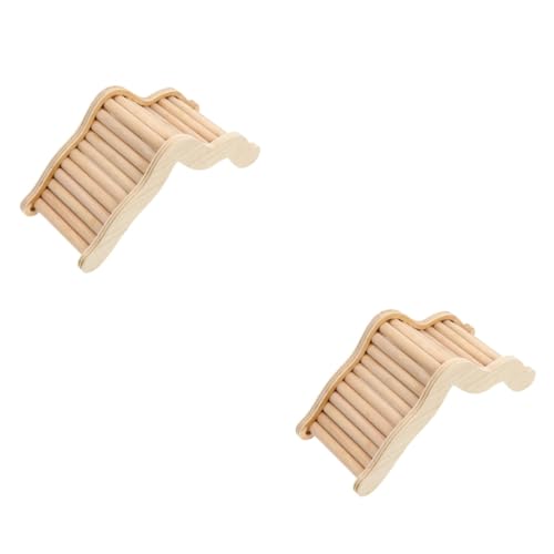 POPETPOP 2stücke Kletterleiter Für Kleintiere Holzbrücke Für Hamster Vögel Und Kleine Haustiere Spielzeug Für Klettern Und Spielen Geeignet Für Ratten Und Meerschweinchen Für von POPETPOP