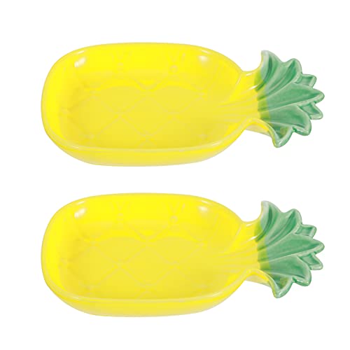 POPETPOP 2 STK Hamsterschale Aus Keramik Gericht Haustiernapf Verschütten Wasser- Und Futternapf Für Katzen Hamsterfutter Ständer Für Hundenapf Katzennapf Rattenschüssel Ananas- Yellow POPETPOP 2 STK Hamsterschale Aus Keramik Gericht Haustiernapf Verschütten Wasser- Und Futternapf Für Katzen Hamsterfutter Ständer Für Hundenapf Katzennapf Rattenschüssel Ananas- Yellow von POPETPOP