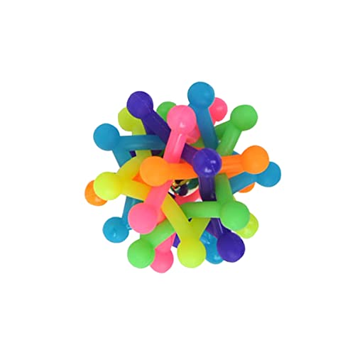 POPETPOP 2 STK Kauspielzeug Für Hunde Kleine Quietschende Hundebälle Welpe Bälle Für Hunde Spielzeugkorb Für Hunde Federnd Haustier Grünes Kauspielzeug Kauen Flaum Colorful von POPETPOP