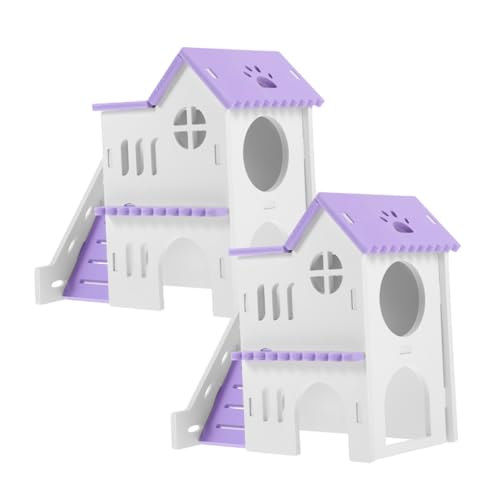 POPETPOP Dekorativer Mini-rattenkäfig Versteck Meerschweinchen-versteck Spielzeug 2 Sets Kleintierhütte Rampe POPETPOP Dekorativer Mini-rattenkäfig Versteck Meerschweinchen-versteck Spielzeug 2 Sets Kleintierhütte Rampe von POPETPOP