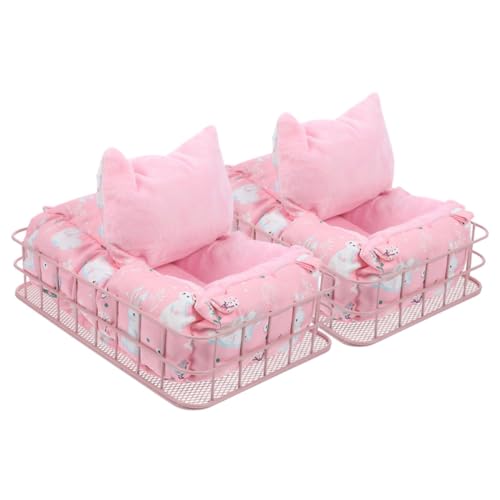 POPETPOP Warmes Und Gemütliches Hamster-hängemattenbett-Set 2-teilig Haustierkäfig Hängebett Für Ratten Eichhörnchen Meerschweinchen Bequemer Schlaf POPETPOP Warmes Und Gemütliches Hamster-hängemattenbett-Set 2-teilig Haustierkäfig Hängebett Für Ratten Eichhörnchen Meerschweinchen Bequemer Schlaf von POPETPOP