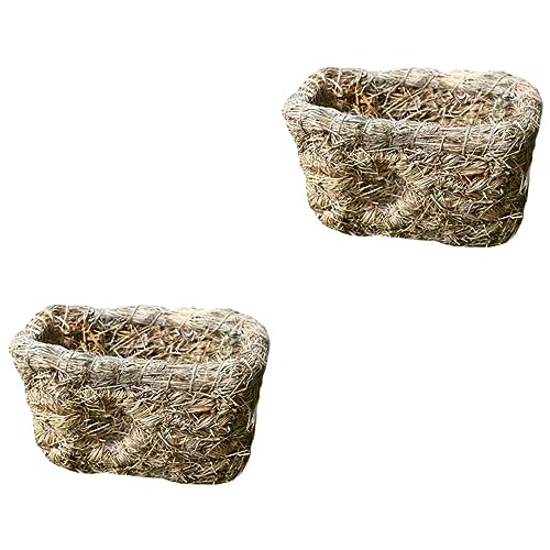 POPETPOP 2 STK Doppelte Haustier Höhle Hasenversteckhüttenspielzeug Kauspielzeug Für Schlafende Kaninchen Kaninchengrashaus Hasenstrohhaus Haustiernest Chinchilla Kleines Haustier Berggras POPETPOP 2 STK Doppelte Haustier Höhle Hasenversteckhüttenspielzeug Kauspielzeug Für Schlafende Kaninchen Kaninchengrashaus Hasenstrohhaus Haustiernest Chinchilla Kleines Haustier Berggras von POPETPOP