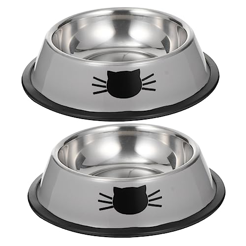 POPETPOP 2st Katzennapf Aus Edelstahl Wasserspender Für Katzen Verdicken Sie Futterautomaten Futternapf Für Haustiere Futterautomat Aus Edelstahl Runden Haustierteller Rostfreier Stahl POPETPOP 2st Katzennapf Aus Edelstahl Wasserspender Für Katzen Verdicken Sie Futterautomaten Futternapf Für Haustiere Futterautomat Aus Edelstahl Runden Haustierteller Rostfreier Stahl von POPETPOP