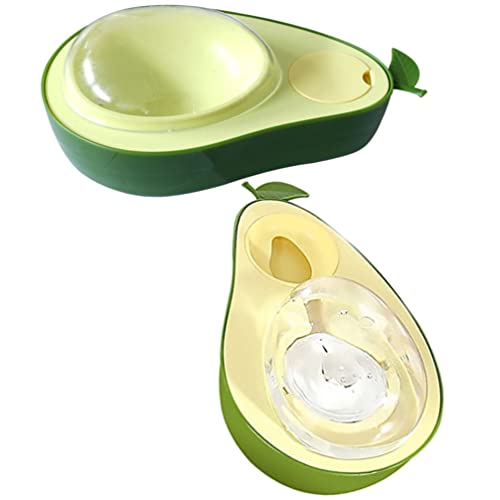 POPETPOP 2 Stück Erhöhter Katzenfutternapf Automatischer Wasserspender Avocadoform Langsamer Futternapf für Hunde Whisker Ermüdungsfutternapf Schwerkraftkatzentränke für Welpen Kleine POPETPOP 2 Stück Erhöhter Katzenfutternapf Automatischer Wasserspender Avocadoform Langsamer Futternapf für Hunde Whisker Ermüdungsfutternapf Schwerkraftkatzentränke für Welpen Kleine von POPETPOP