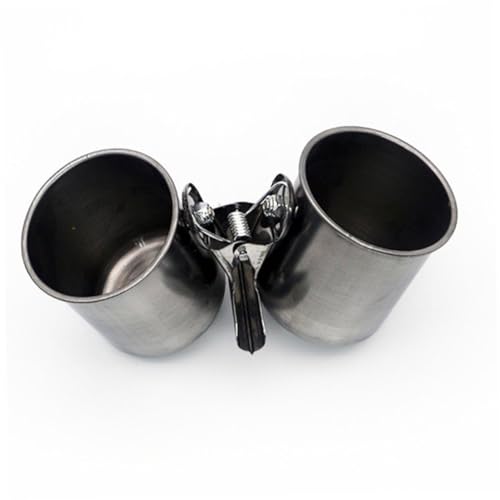 POPETPOP 2 Stück Futterspender Aus Edelstahl Essen Ara Hängende Vogelschale Futterautomat Für Haustiere Haustierwasserschale Clip Schüssel Käfig Wassernapf Fütterung Gewässer Trinken Silver POPETPOP 2 Stück Futterspender Aus Edelstahl Essen Ara Hängende Vogelschale Futterautomat Für Haustiere Haustierwasserschale Clip Schüssel Käfig Wassernapf Fütterung Gewässer Trinken Silver von POPETPOP