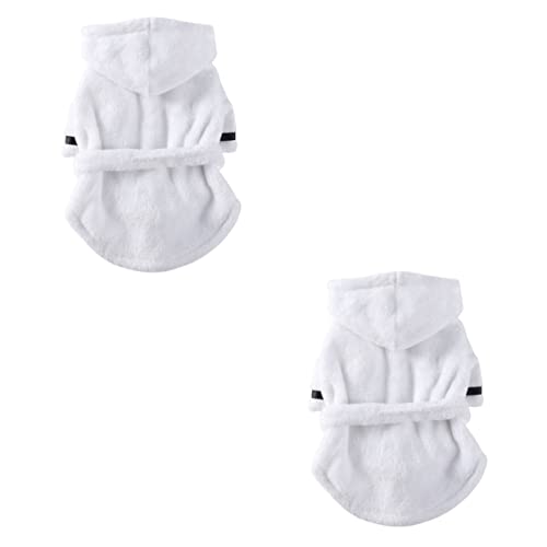 POPETPOP 2 Stücke Hund Bademantel Für Hunde Haustier Pyjamas Welpen Pyjamas Komfortable Robe Bad Kleidung POPETPOP 2 Stücke Hund Bademantel Für Hunde Haustier Pyjamas Welpen Pyjamas Komfortable Robe Bad Kleidung von POPETPOP