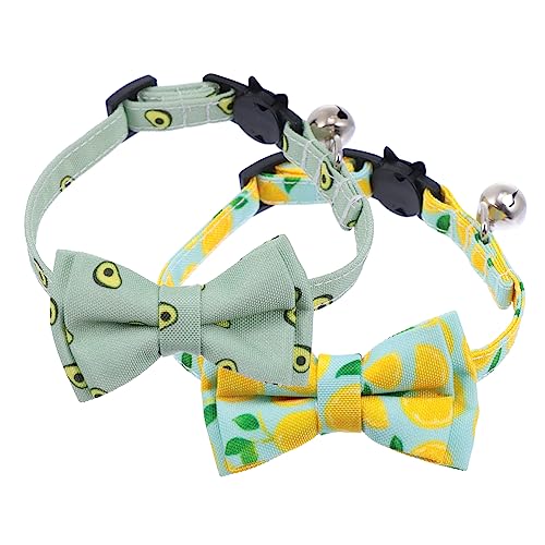 POPETPOP 2st Glockenhalsband Für Haustiere Sommerhalsband Für Haustiere Haustierhalskette Hundehalsband Für Welpen Kleines Welpenhalsband Schleife Für Der Stoff Reflektierend Katzenzubehör von POPETPOP