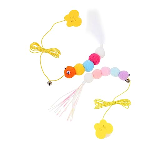 POPETPOP 2st Haustier Hängendes Tür Spielzeug Haustierzubehör Katzenspielzeug Schlange Schlangenband Zauberstab Katzen-Vogel-Spielzeug Stick Katzenspielzeug Filz Selbstgemacht Angeln POPETPOP 2st Haustier Hängendes Tür Spielzeug Haustierzubehör Katzenspielzeug Schlange Schlangenband Zauberstab Katzen-Vogel-Spielzeug Stick Katzenspielzeug Filz Selbstgemacht Angeln von POPETPOP
