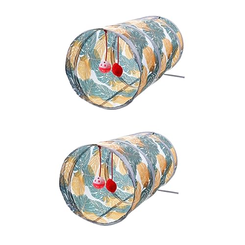 POPETPOP 2st Haustier-Tunnel Crinkle-Tunnel Für Katzen Haustierspieltunnel Langeweile-Buster-Spielzeug Für Katzen Tunnelspielzeug Für Welpen Katzenrohr Klein Kätzchen Polyester Katze Spielt von POPETPOP