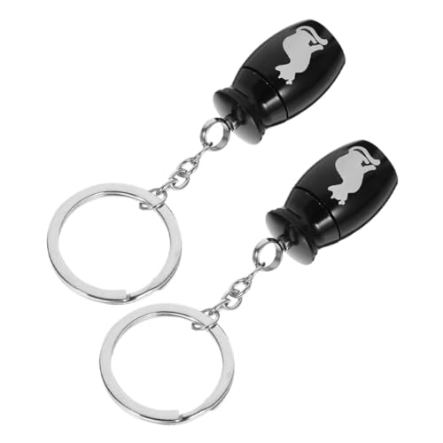POPETPOP 2 Stück Haustier Urnen Schlüsselanhänger Bark Pee Urn Halskette Für Asche Clicker Erkennungsmarken Für Männer Kette Hunde Gedenkstätte Für Hunde Trainingstücher Hundeurne von POPETPOP