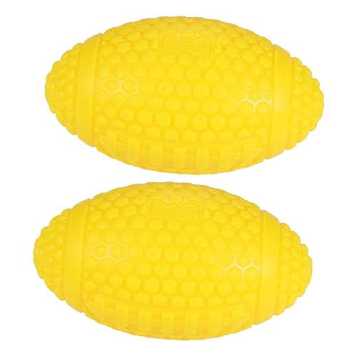 POPETPOP 2stücke Kauspielzeug Gummiball Für Hunde Unzerstörbarer Rugby Für Kauen Und Spielen Zahnpflege Und Beschäftigung Flexibles Fördert Aktives Spielverhalten Gelb POPETPOP 2stücke Kauspielzeug Gummiball Für Hunde Unzerstörbarer Rugby Für Kauen Und Spielen Zahnpflege Und Beschäftigung Flexibles Fördert Aktives Spielverhalten Gelb von POPETPOP