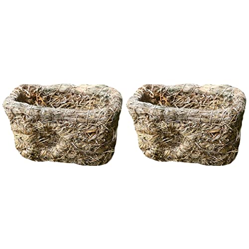 POPETPOP 2 Stücke Elegante Hand-Woven Bett Haustier Spielen Pet Nest Material POPETPOP 2 Stücke Elegante Hand-Woven Bett Haustier Spielen Pet Nest Material von POPETPOP