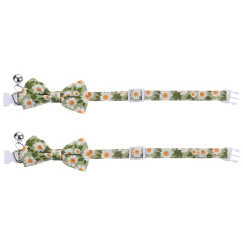 POPETPOP 2stücke Katzenhalsband Mit Fliege Und Glöckchen Verstellbares Haustierhalsband Süßes Kätzchenhalsband Für Draußen Sicher Und Bequem Für Alltag Und Feiertage POPETPOP 2stücke Katzenhalsband Mit Fliege Und Glöckchen Verstellbares Haustierhalsband Süßes Kätzchenhalsband Für Draußen Sicher Und Bequem Für Alltag Und Feiertage von POPETPOP