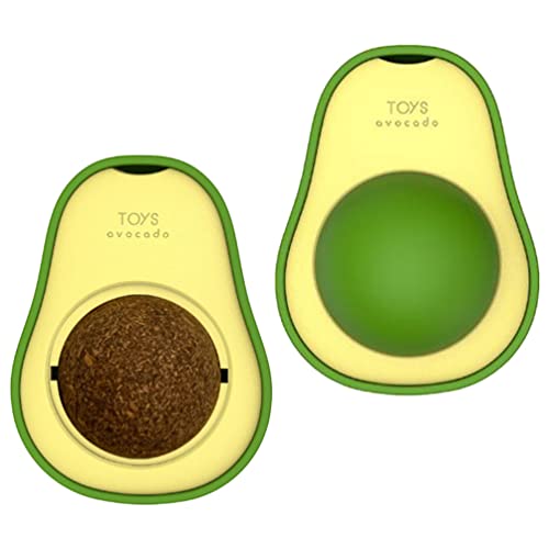 POPETPOP 2 Stück Leckball Katzenminze Spielzeug Avocadoförmiger Katzenminze Ball Drehbarer Katzenminze Ball Spielzeug Katze Kauspielzeug Zahnreinigung Katzenbiss Spielzeug für POPETPOP 2 Stück Leckball Katzenminze Spielzeug Avocadoförmiger Katzenminze Ball Drehbarer Katzenminze Ball Spielzeug Katze Kauspielzeug Zahnreinigung Katzenbiss Spielzeug für von POPETPOP