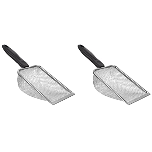 POPETPOP 2 Stücke Reptil Sand Schildkröte Wurf Reinigung Edelstahl Sand Substrat Scoop Für POPETPOP 2 Stücke Reptil Sand Schildkröte Wurf Reinigung Edelstahl Sand Substrat Scoop Für von POPETPOP