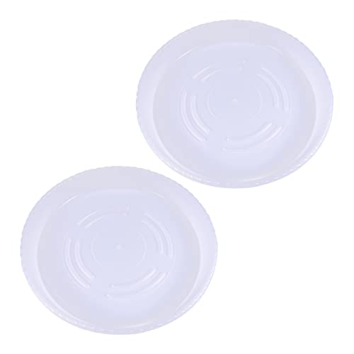 POPETPOP 2 Stück Transparente Pflanztopf Untersetzer Basis für Innen und Garten Stabile und Langlebige Blumenuntersetzer für Pflanzenpflege von POPETPOP