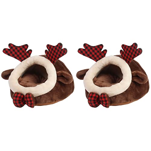 POPETPOP 2 Stücke Gemütliche Nest Flanell Hamster Bett Cave Haustier Nest Für Kalten Wetter POPETPOP 2 Stücke Gemütliche Nest Flanell Hamster Bett Cave Haustier Nest Für Kalten Wetter von POPETPOP