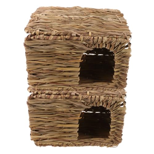 POPETPOP 2 Stücke Hasennest Aus Stroh Kaninchen -versteck Hasentunnel Für Kaninchen Kaninchenhäuser Und Verstecke Kaninchenbett Rattenvorräte Kaninchenversteck POPETPOP 2 Stücke Hasennest Aus Stroh Kaninchen -versteck Hasentunnel Für Kaninchen Kaninchenhäuser Und Verstecke Kaninchenbett Rattenvorräte Kaninchenversteck von POPETPOP