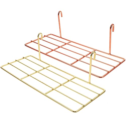 POPETPOP 2st Plattform Aus Metall Von Papagei Zubehör Für Vogelkäfige Vogelstandplattform Patio-sonnendeck Trainingsstange Für Papageien Sonnendeck-drahtspiel Sittich Kind Vögel Schleifstab von POPETPOP