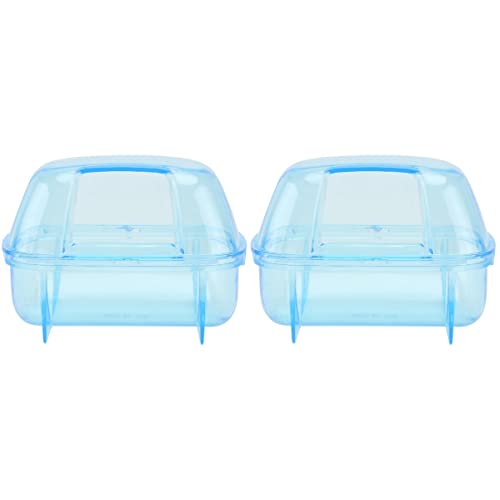 POPETPOP 2 Stück Hamsterbadewanne Aus Kunststoff Haustierbadewanne für Haustiere Kompaktes Design für Hamster von POPETPOP