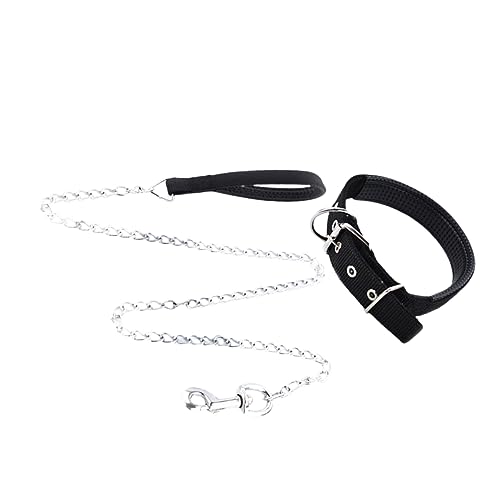 POPETPOP 2-teiliges Set Seil Zum Laufen Für Haustiere Hund Kettenhalsband Für Haustiere Welpenhalsband Welpen Haustierhalsband Mit Kette Haustierzubehör Angekettet Leine von POPETPOP