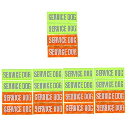 POPETPOP 20 STK Diensthund Aufkleber Hundepflaster Service-Tier-Patch Reflektierende Patches Für Diensthunde Flecken Patches Für Hundewesten Service Hund Nylon Scheinen POPETPOP 20 STK Diensthund Aufkleber Hundepflaster Service-Tier-Patch Reflektierende Patches Für Diensthunde Flecken Patches Für Hundewesten Service Hund Nylon Scheinen von POPETPOP