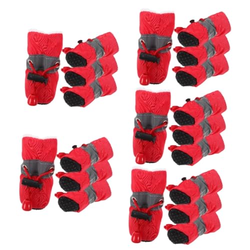 POPETPOP 20stücke Teiliges rutschfeste Hundeschuhe Für Kleine Und Mittelgroße Hunde Atmungsaktiv Mit Warmem Innenfutter Für Regenwetter Und Outdoor-aktivitäten POPETPOP 20stücke Teiliges rutschfeste Hundeschuhe Für Kleine Und Mittelgroße Hunde Atmungsaktiv Mit Warmem Innenfutter Für Regenwetter Und Outdoor-aktivitäten von POPETPOP