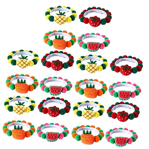 POPETPOP 20 STK Obsthalsband Für Haustiere Katzenhalsband Mit Kugeln Katzenhalsbänder Für Junge Katzen Kleine Hundehalskette Trainingshalsbänder Für Hunde Zubehör Krawatte Baumwolle POPETPOP 20 STK Obsthalsband Für Haustiere Katzenhalsband Mit Kugeln Katzenhalsbänder Für Junge Katzen Kleine Hundehalskette Trainingshalsbänder Für Hunde Zubehör Krawatte Baumwolle von POPETPOP