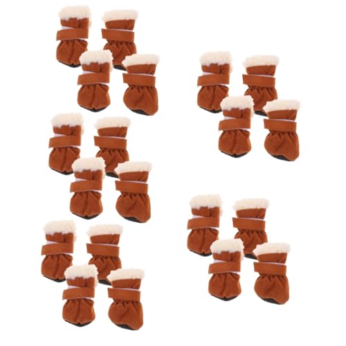 POPETPOP 5er-Set Hunde-Schneeschuhe – Schutz-Schneestiefel Für Hunde Und Katzen Leicht Zu Tragende Pfotenabdeckungen Weiches Und Atmungsaktives Material 4 Stück X 5 POPETPOP 5er-Set Hunde-Schneeschuhe – Schutz-Schneestiefel Für Hunde Und Katzen Leicht Zu Tragende Pfotenabdeckungen Weiches Und Atmungsaktives Material 4 Stück X 5 von POPETPOP